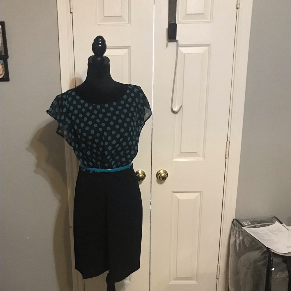 Turquoise polka dot dress size 12 from Alyx